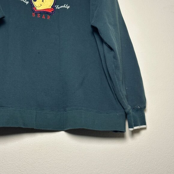 Official The Disney Store Teal Retro Sweater Men 2XL Winnie The Pooh Crew Neck - Picture 9 of 12